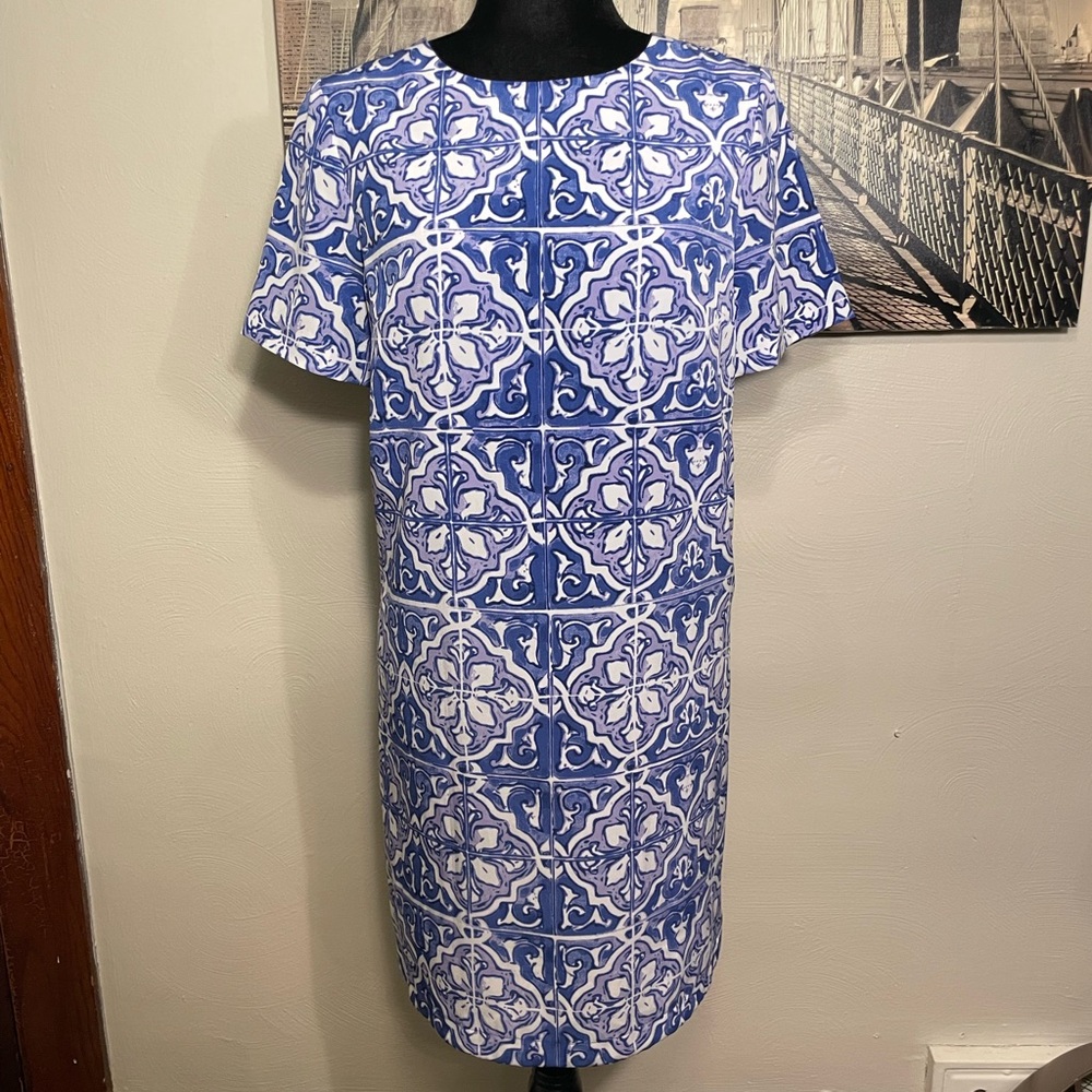 The Limited Blue Patterned Dress M